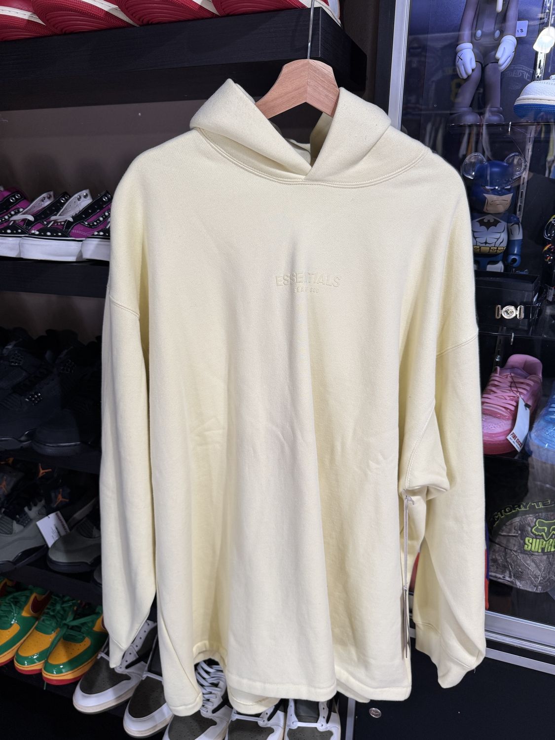 Fear Of God Essentials  Yellow Pullover Hoodie / XL - Brand New [5950]