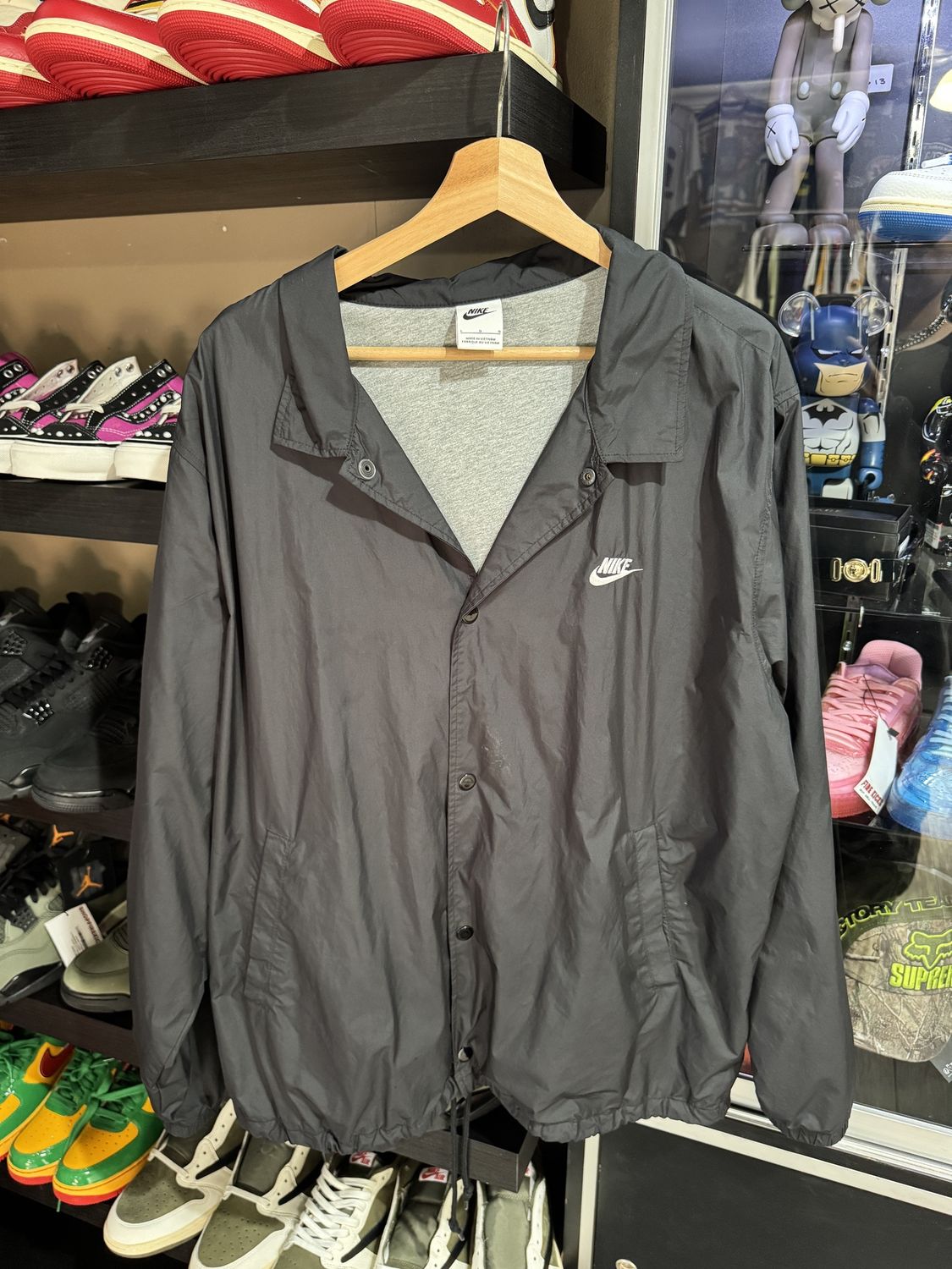Nike Nylon Jacket Black / XL - Pre Owned [7850]