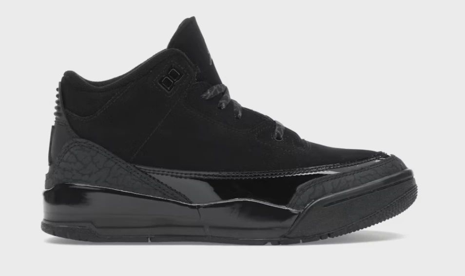 Air Jordan 3 Retro Black Cat (2025) (Preschool) • Brand New [7774]