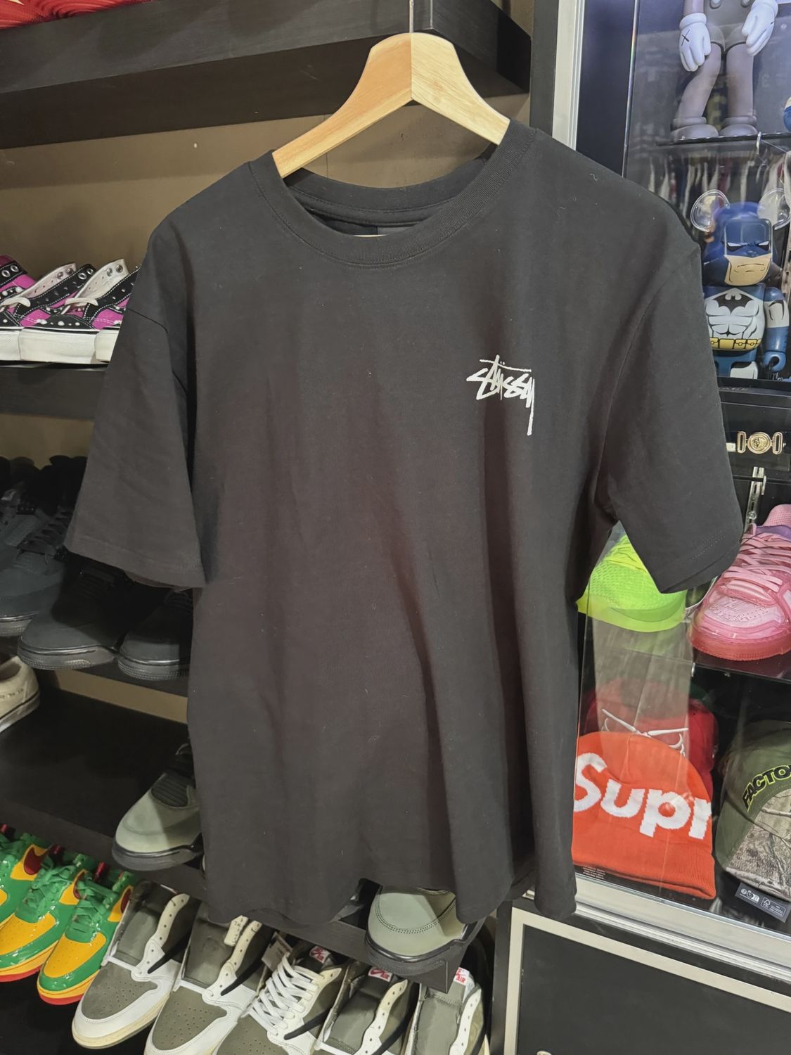 Stussy Fuzzy Dice Black Tee L • Brand New [7882]