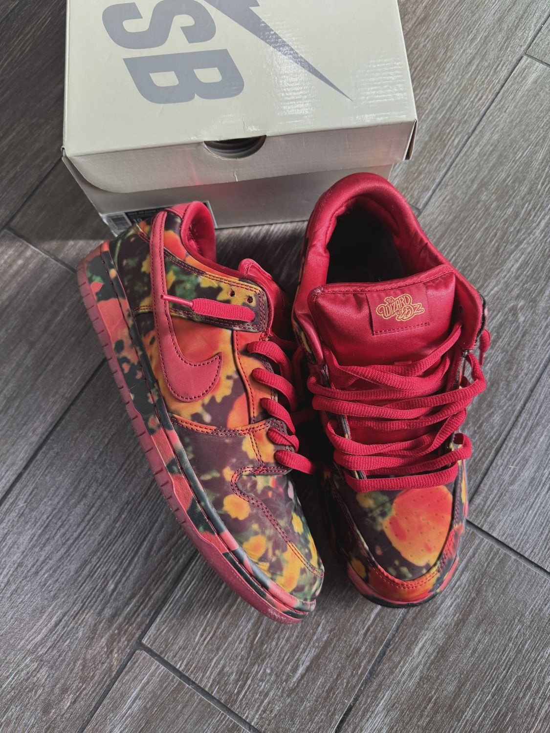 Nike SB Dunk Low The Wizard of Oz Poppy Field • Pre-Owned [9933]