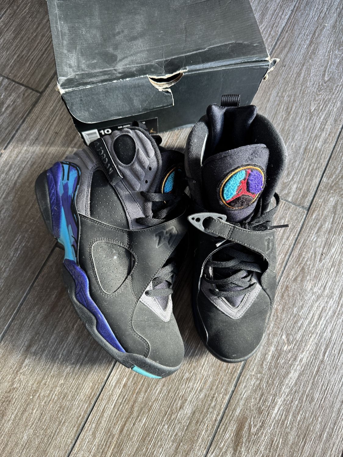 Jordan 8 Retro Aqua (2015) - Pre Owned [4950], Product Condition: Pre-Owned, Shoe Size: US 10