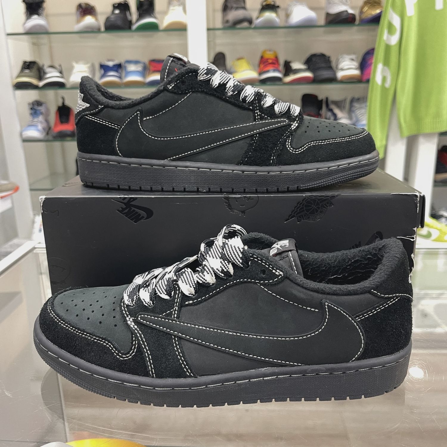 Air Jordan 1 Retro Low Original SP Travis Scott Black Phantom • Pre-Owned [3588]