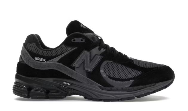 New Balance 2002R Black Dark Grey
