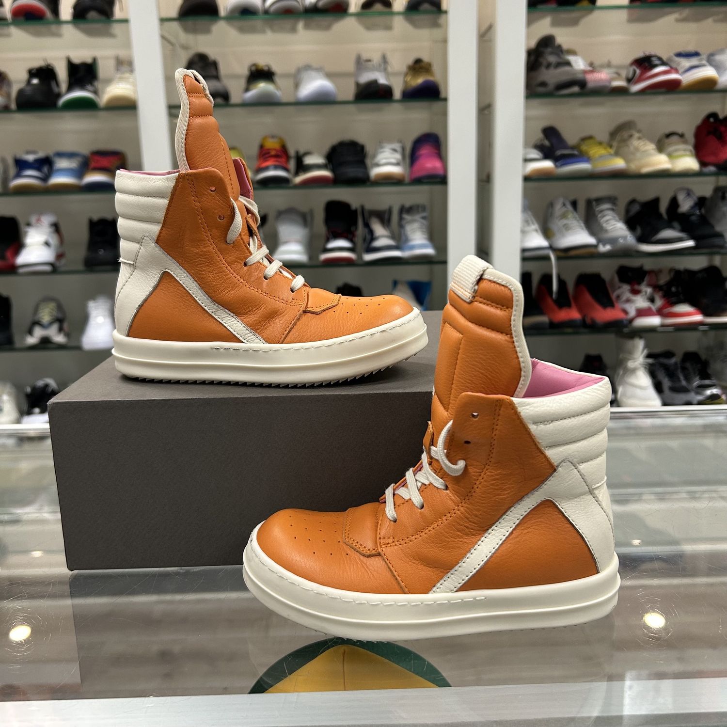 Rick Owens  Baby&#39;s Geobasket Sneakers Green - Pre-Owned, Shoe Size: US 12C