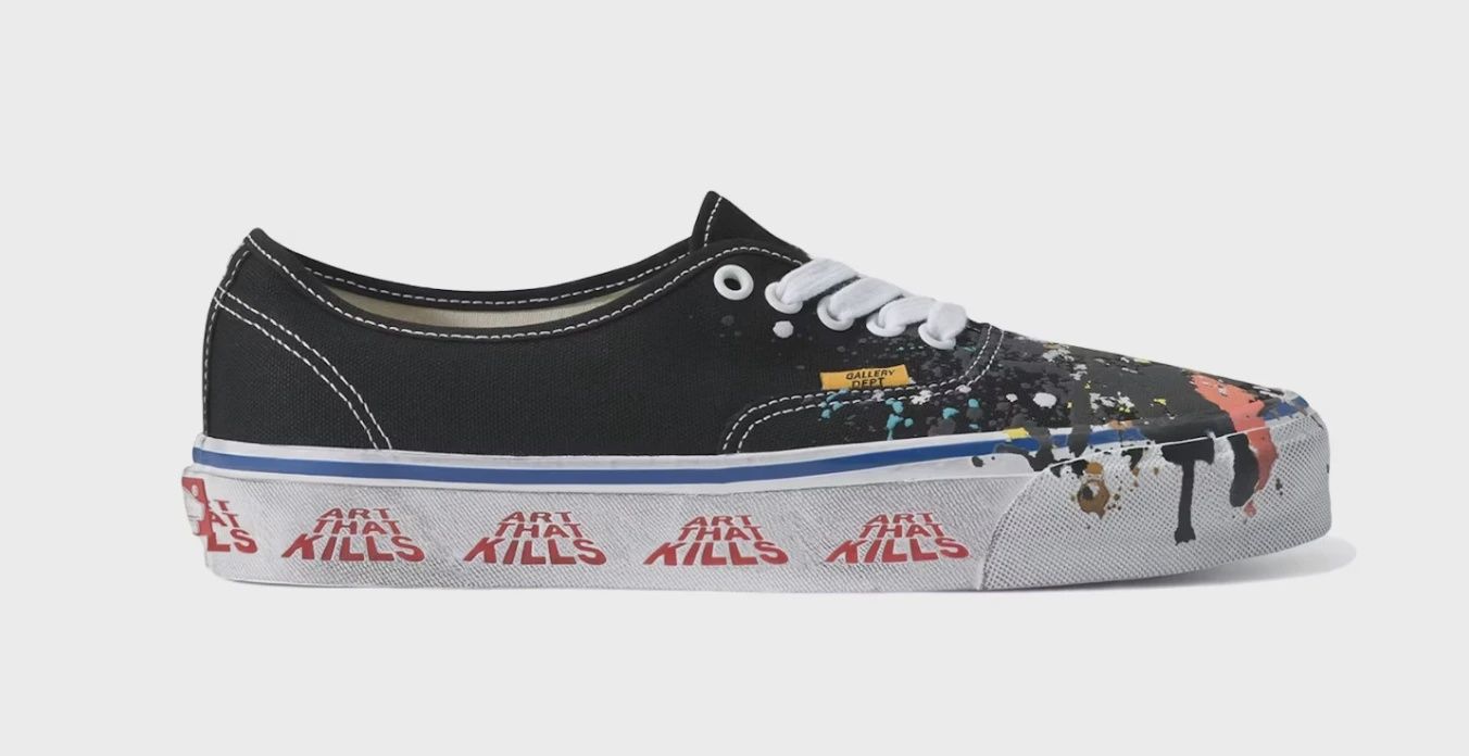 Vans Authentic Reissue 44 Gallery Dept. Art That Kills Black • Brand New [0877]