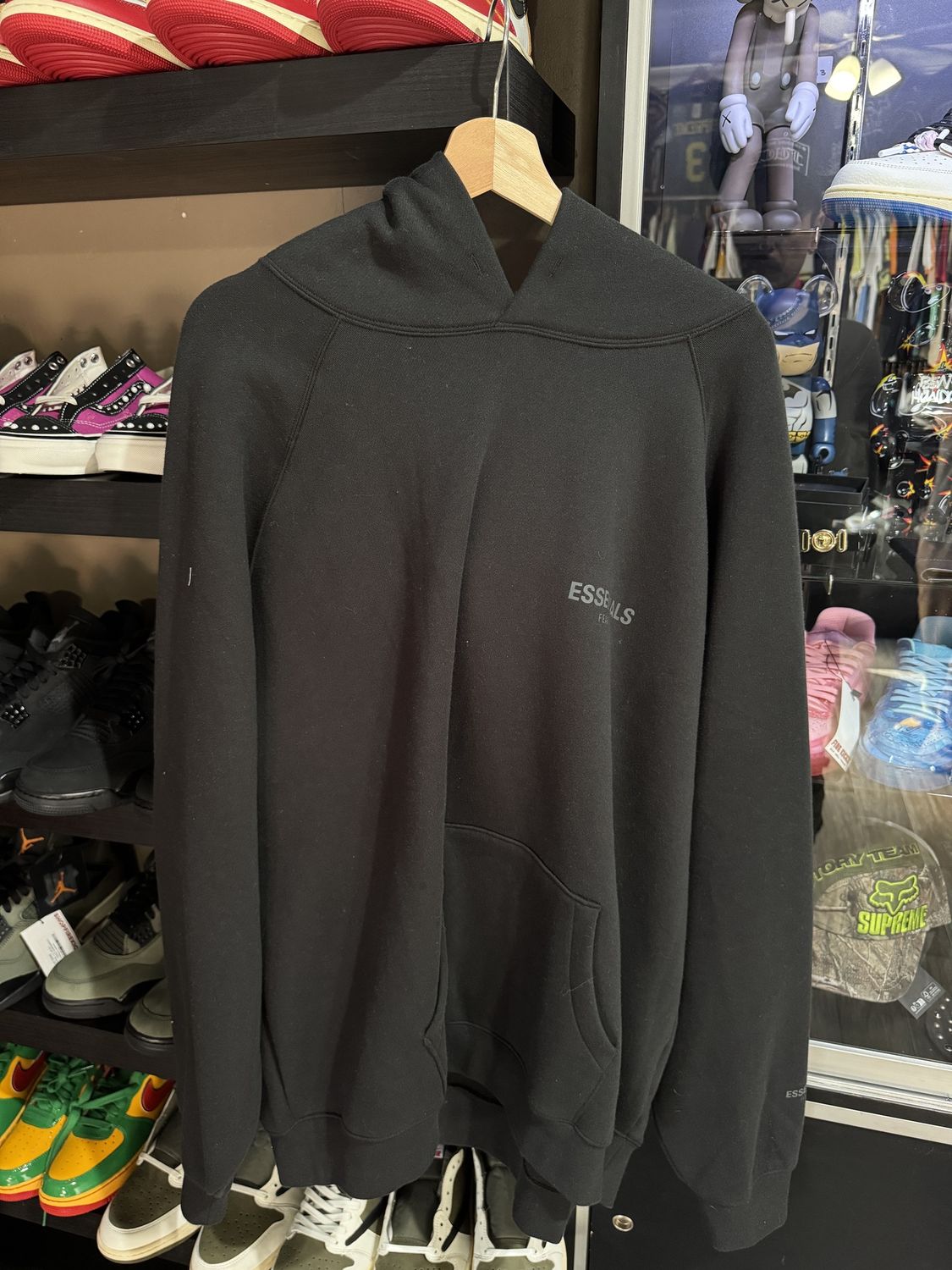 Fear Of God Essentials Black Fleece Hoodie / XXL - Brand New [1125], Clothing Size: XXL, Product Condition: Brand New