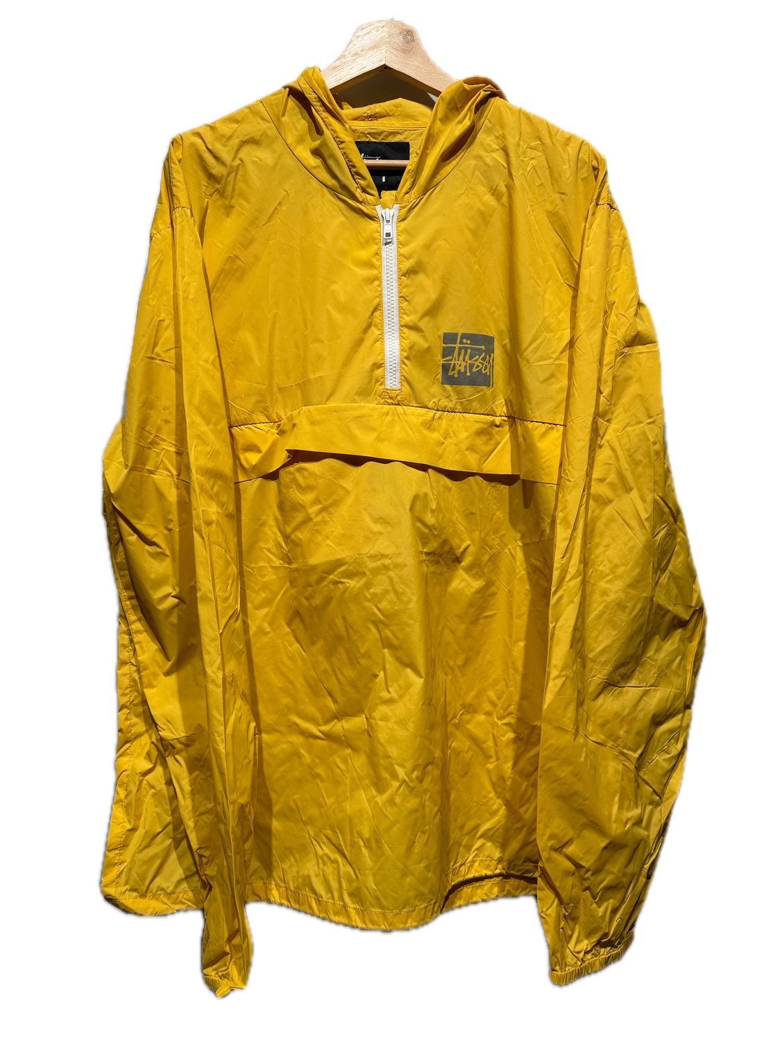 Stussy Yellow Windrunner 1/4 Zip / XL - Pre Owned [1616], Clothing Size: XL, Product Condition: Pre-Owned