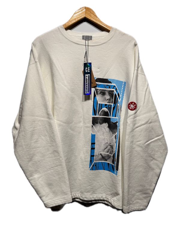 Cav Empt Washed Hand Long Sleeve White / XL - Like New [2205]