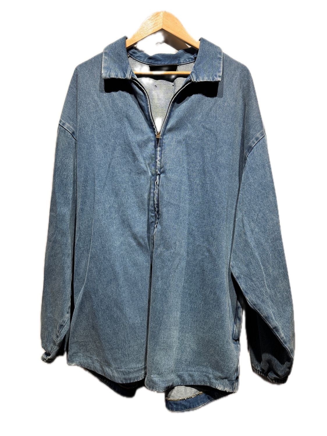 Fear Of God Blue Denim Oversized Overcoat / M - Pre Owned [1252], Clothing Size: M, Product Condition: Pre-Owned