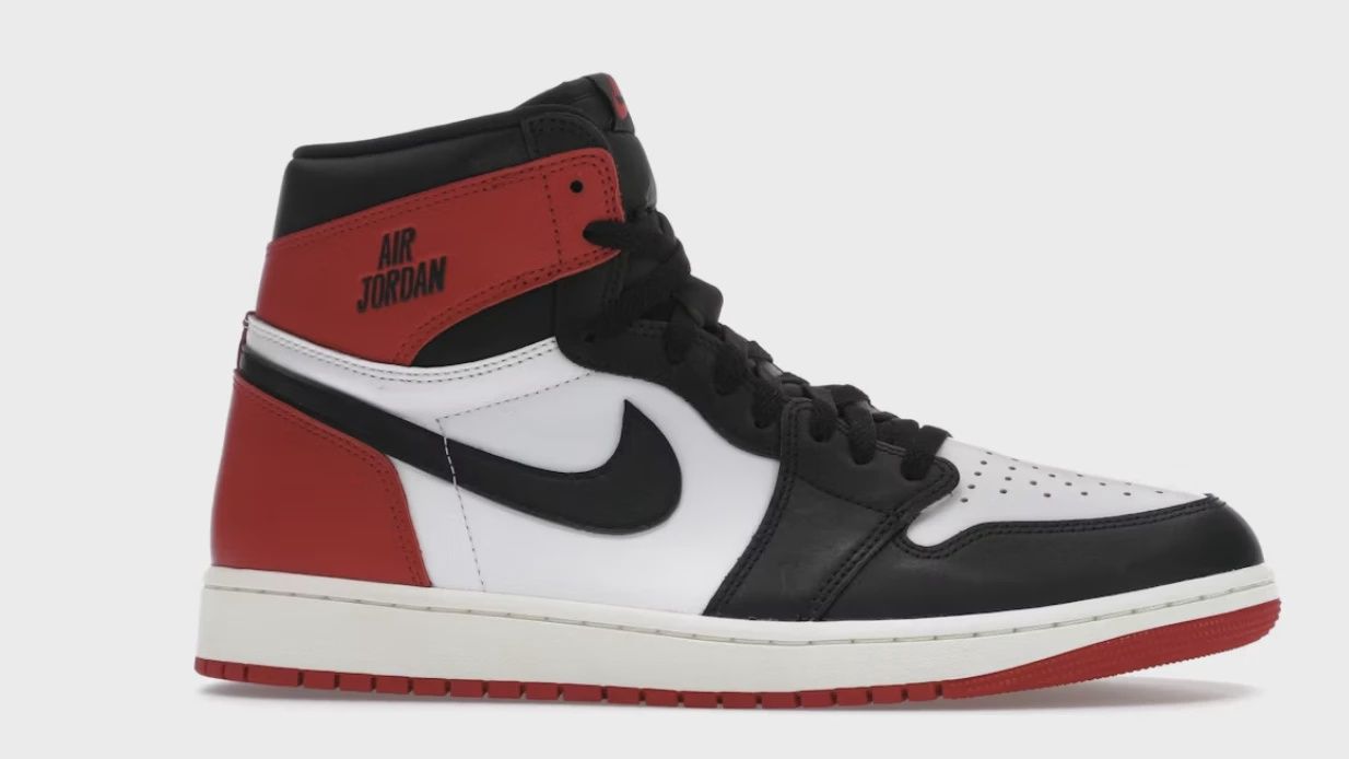 Air Jordan 1 Retro High Original Black Toe Reimagined • Brand New [6181]