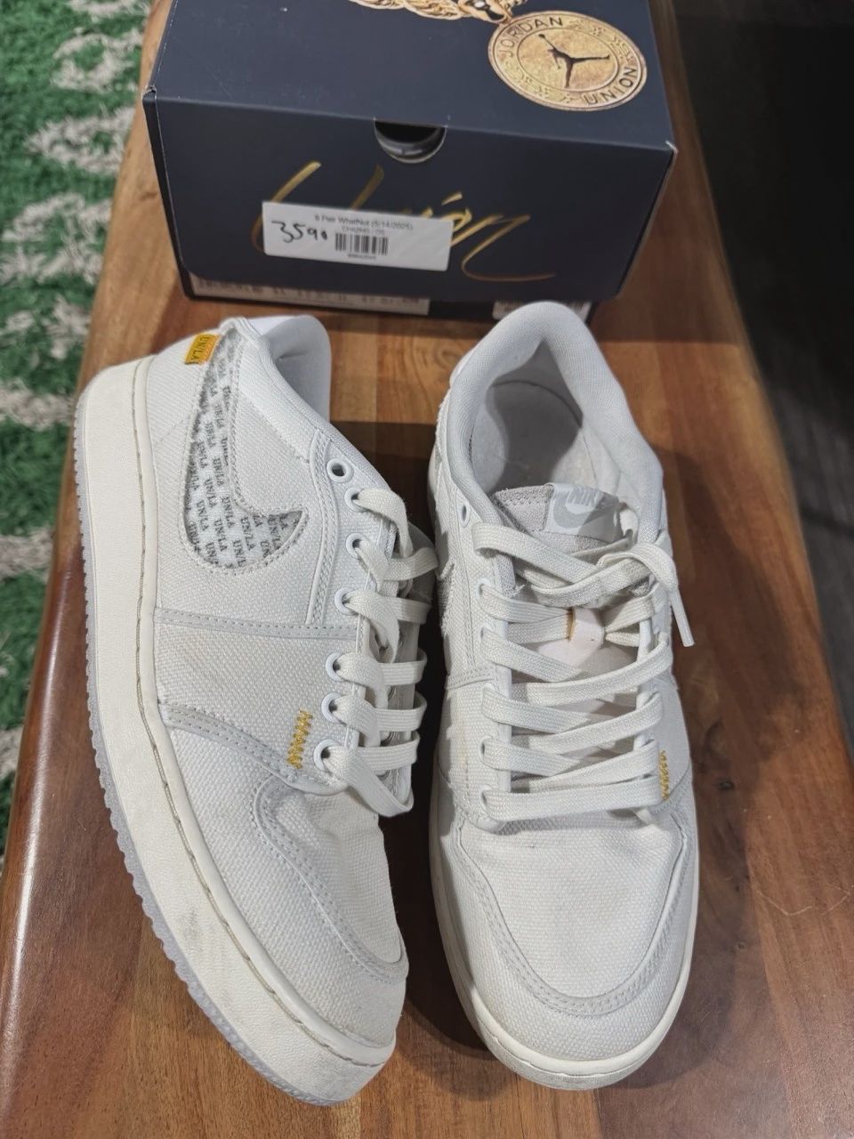 Air Jordan 1 Retro AJKO Low SP Union White Canvas • Pre-Owned [5126]