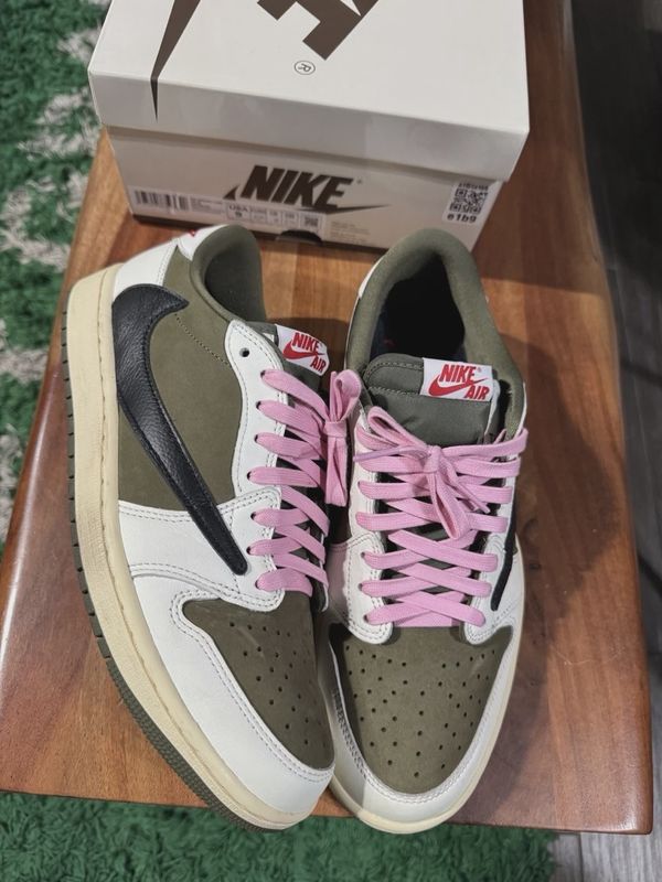 Air Jordan 1 Retro Low Original SP Travis Scott Medium Olive • Pre-Owned [5988]