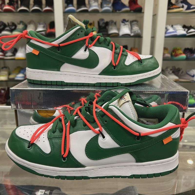 Nike Dunk Low Off-White Pine Green • Pre-Owned [8939]