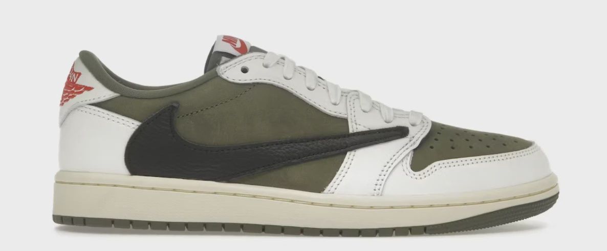Air Jordan 1 Retro Low Original SP Travis Scott Medium Olive • Brand New [1825]