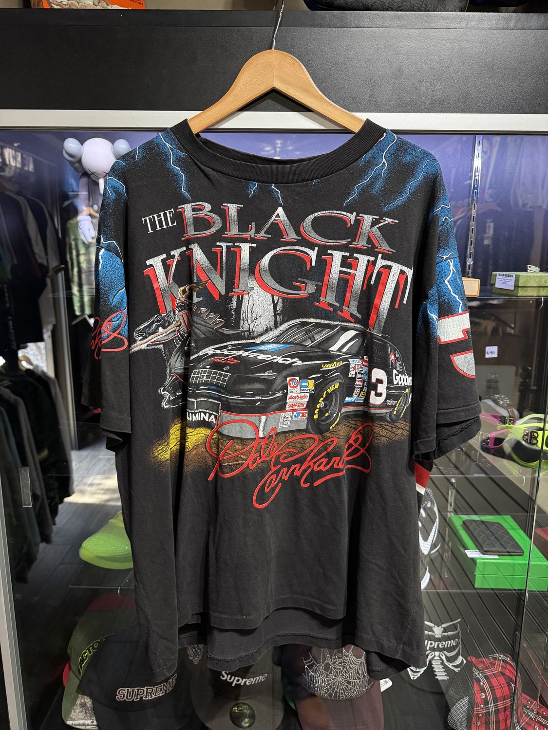 Nascar Dale Earnhardt The Black Knight AOP / XL - Pre Owned [5521], Clothing Size: XL, Product Condition: Pre-Owned