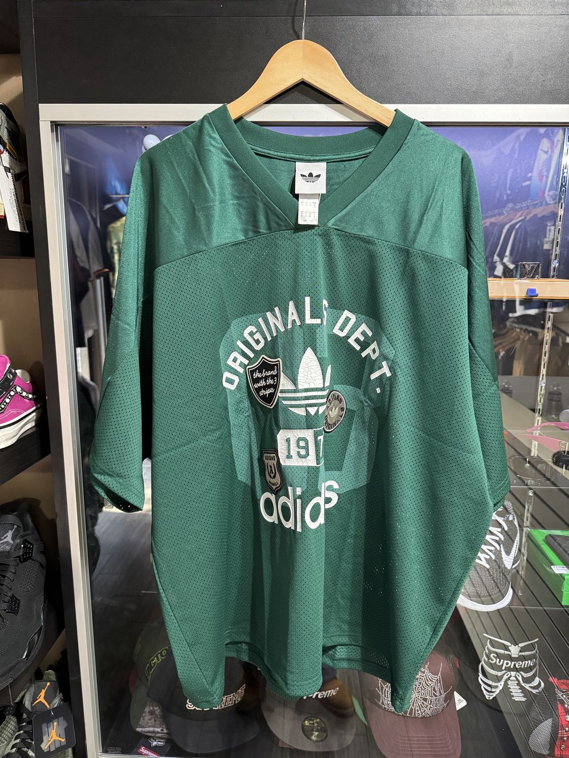 Adidas Originals Dept Green Jersey / 2XL - Pre Owned [4616], Clothing Size: XXL, Product Condition: Pre-Owned