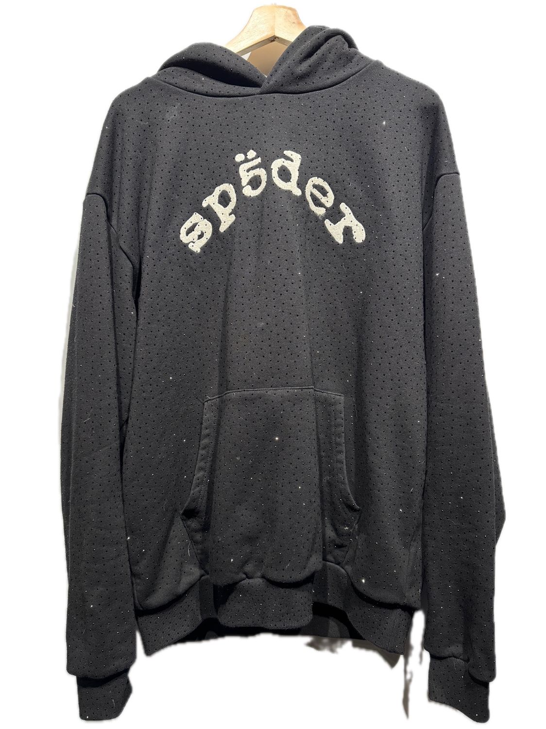 Sp5der VVS Hoodie Black / L - Pre Owned [4168], Clothing Size: L, Product Condition: Pre-Owned