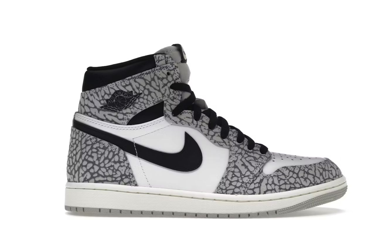 Jordan 1 Retro High Og White Cement • New