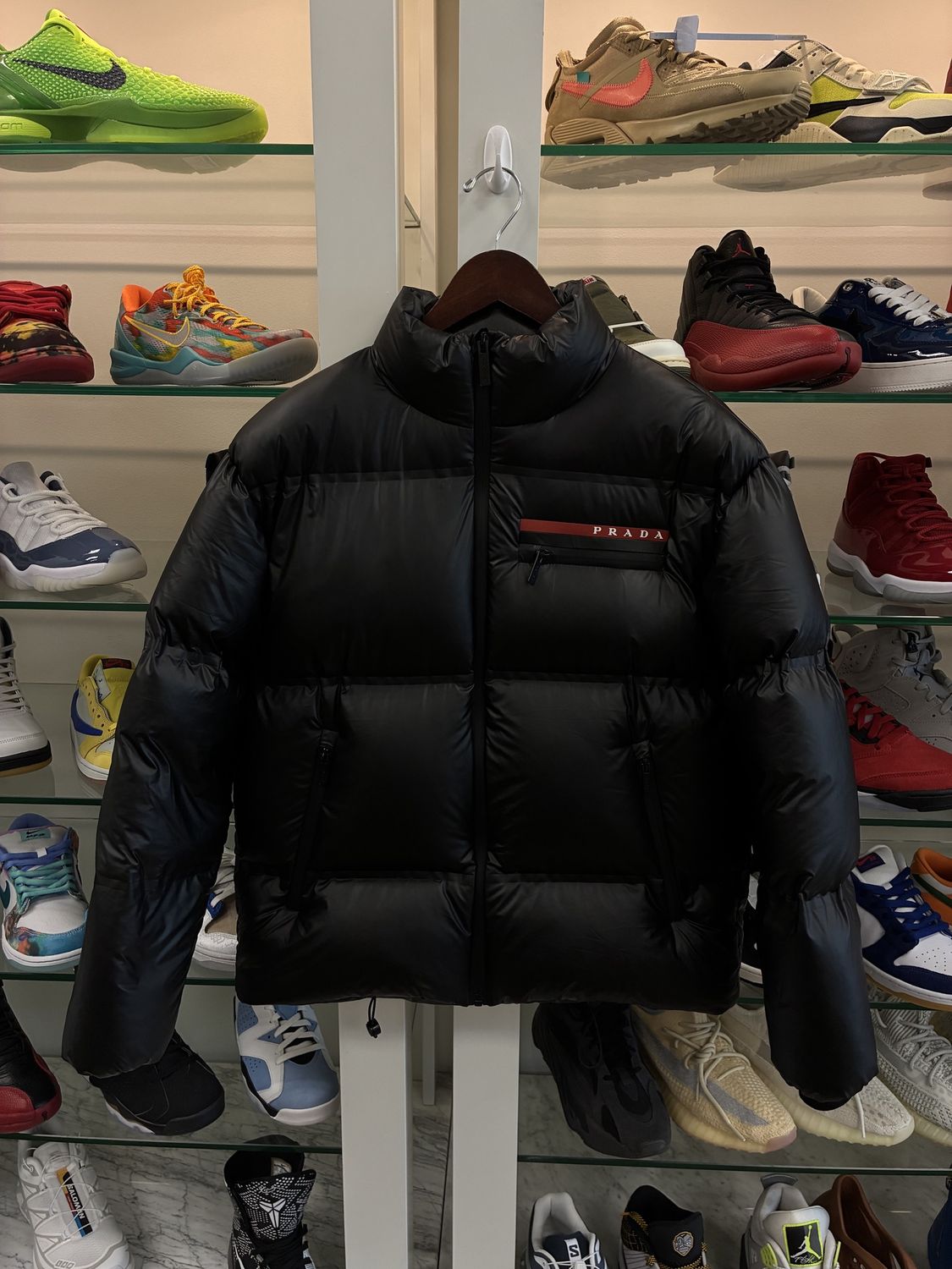 Prada Light Re-Nylon hooded puffer jacket - Pre-Owned, Clothing Size: US M S, Product Condition: Pre-Owned