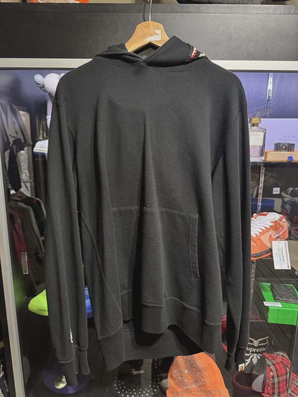 Bape Shark Black Pullover Hoodie XL • Pre-Owned [6984]