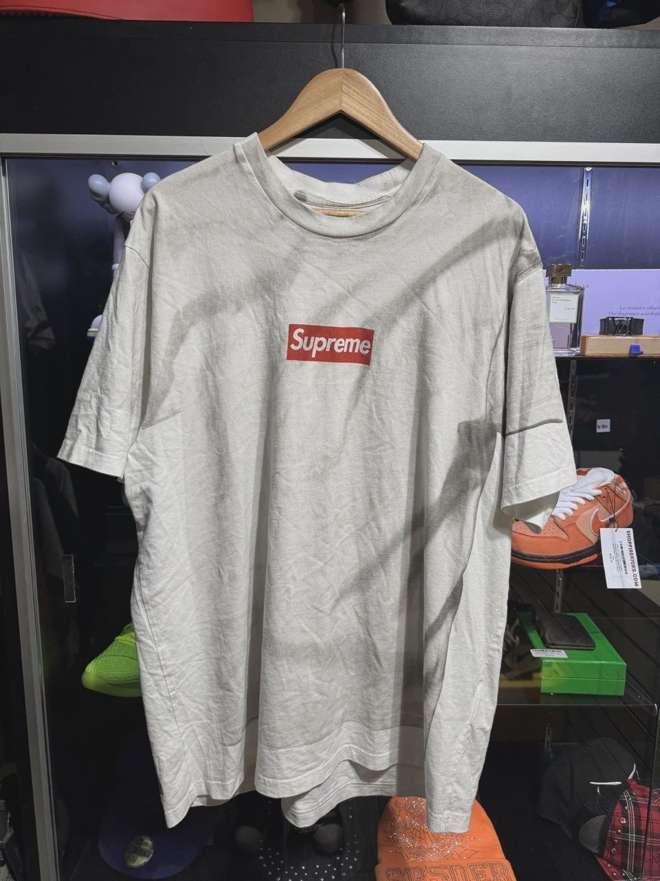 Supreme MM6 Maison Margiela Box Logo Tee White • Pre-Owned [3502]