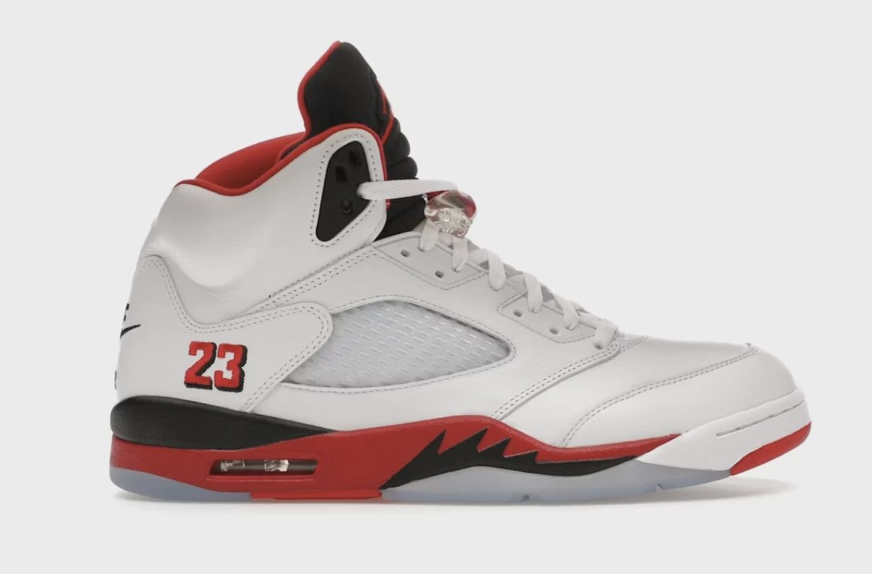 Air Jordan 5 Retro Fire Red Black Tongue (2025) • Brand New [5674]