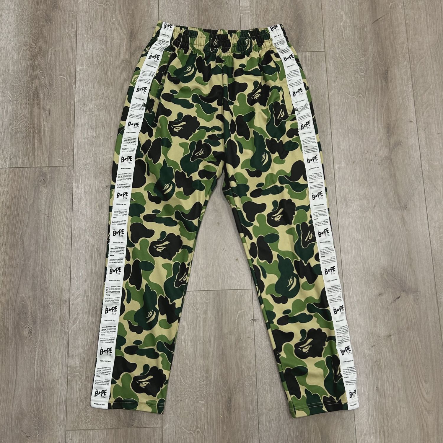 BAPE ABC Bape Sta Tape Track Pants  • Pre-Owned [7623]
