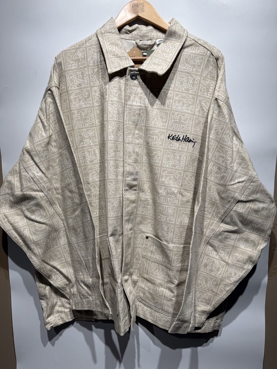 Keith Haring x H&amp;M Beige Jacket, Clothing Size: XXL, Product Condition: Brand-New