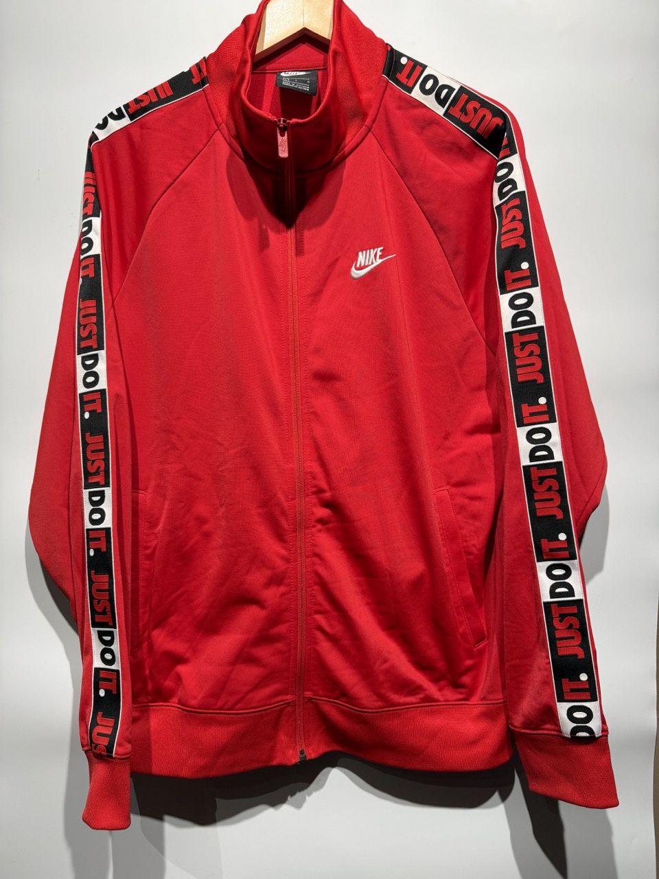 Vtg Nike Men Med Full Zip Track Jacket "JUST DO IT", Clothing Size: L, Product Condition: Brand New
