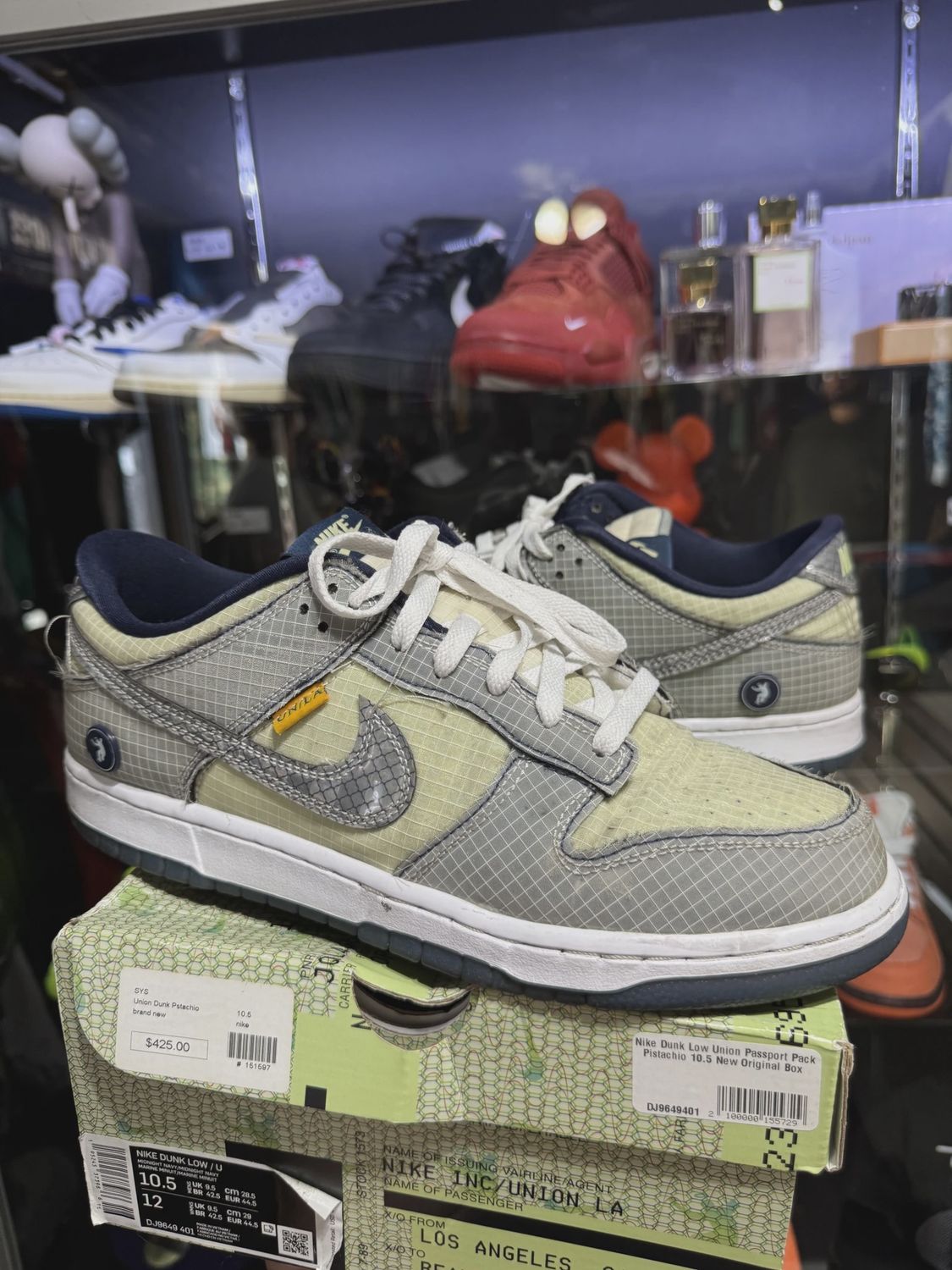 Nike Dunk Low Union Passport Pack Pistachio • Pre-Owned [6362]