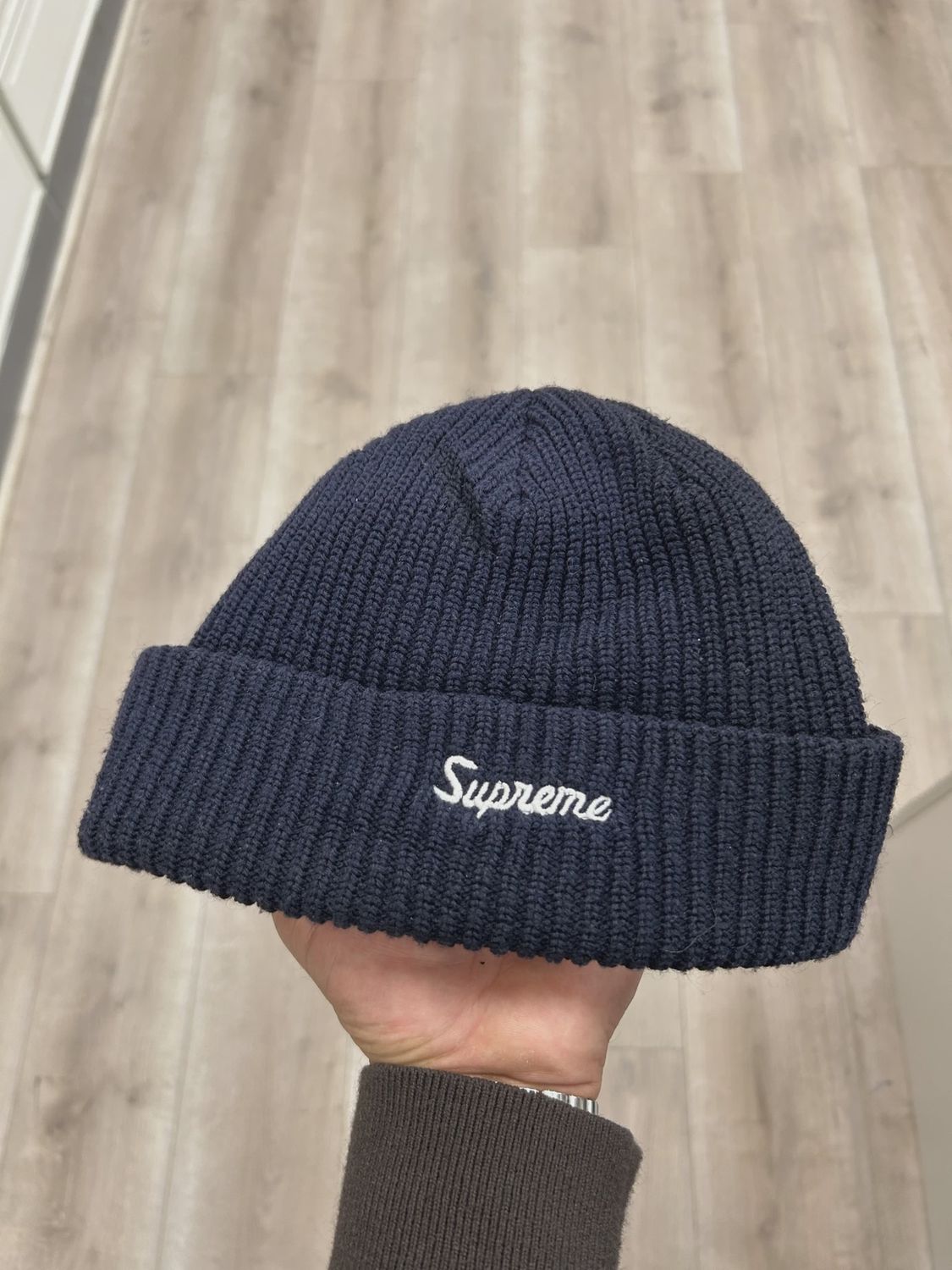 Supreme Loose Gauge Navy Beanie • Pre-Owned [8604]