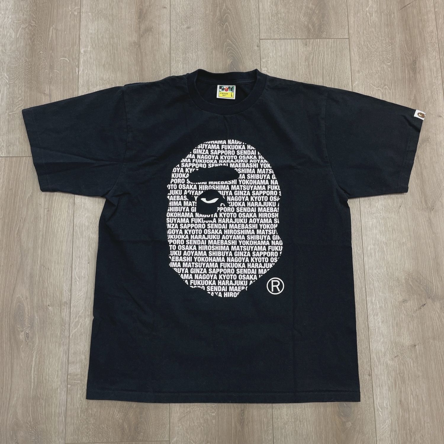BAPE Japan Ape Head Tee 'Black' • Pre-Owned [2029]