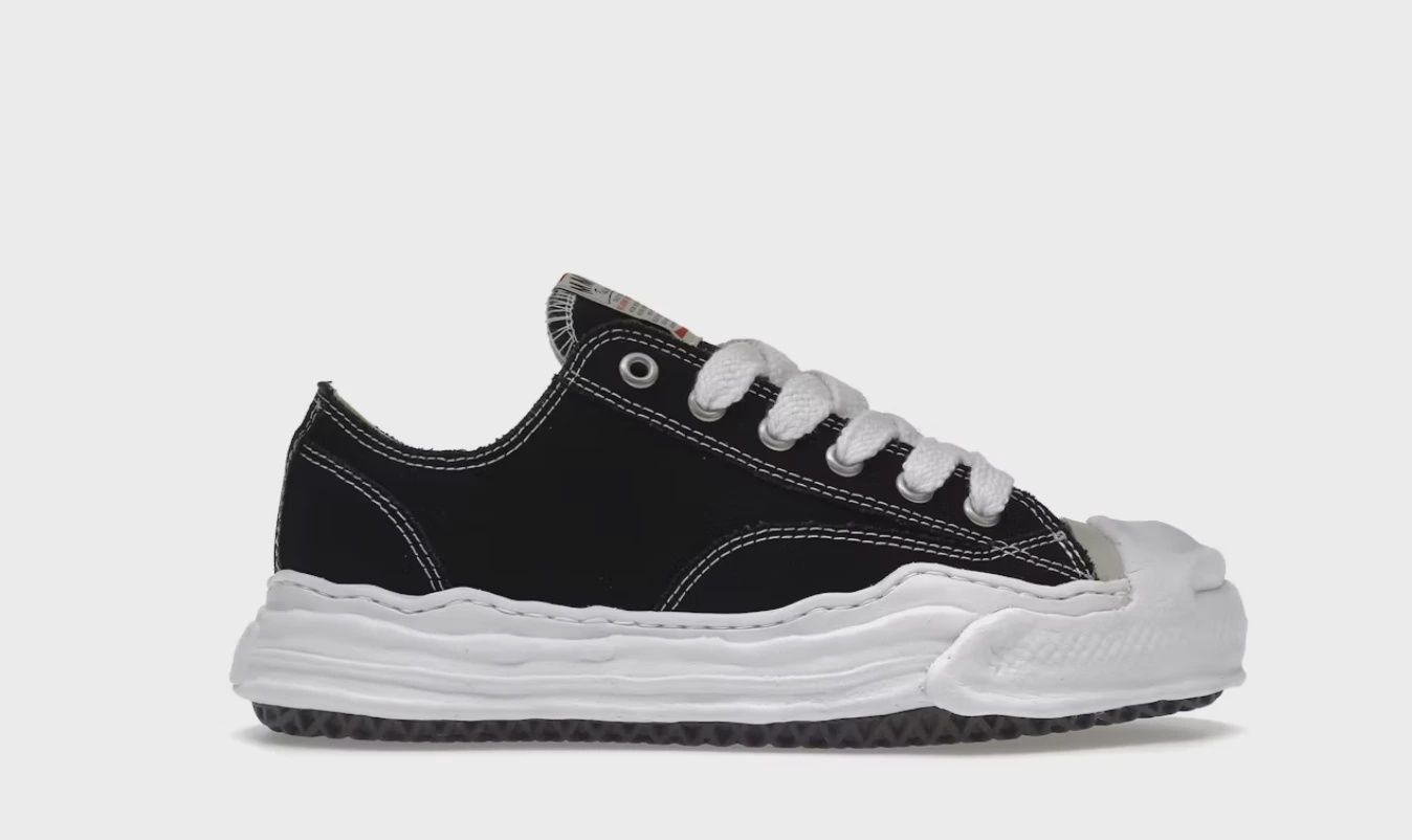 Maison Mihara Yasuhiro Hank OG Sole Canvas Low Black • Brand New [9487]