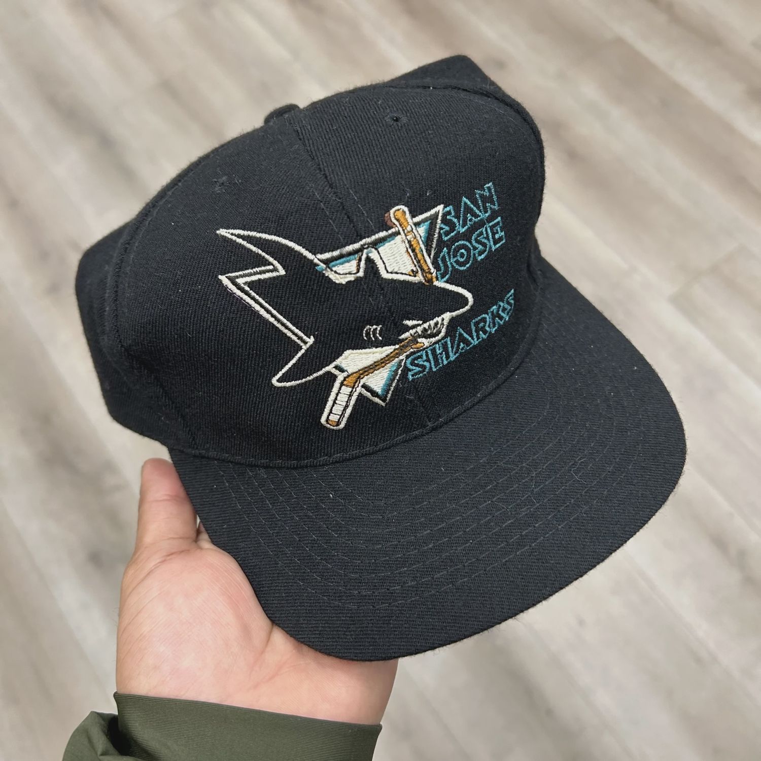 Vintage San Jose sharks Black hat • Pre-Owned [4904]