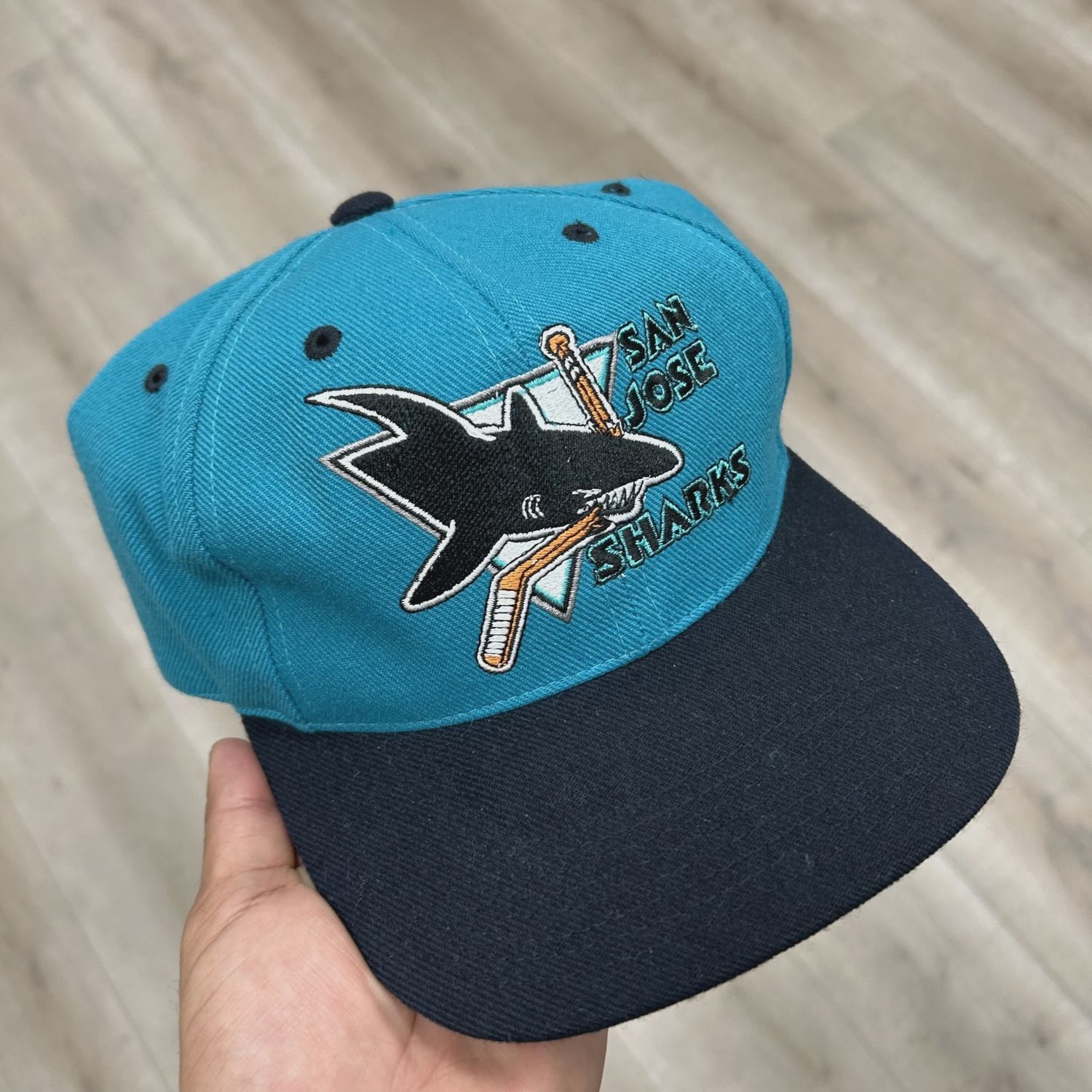 Vintage San Jose Sharks Teal Hat • Pre-Owned [6471]