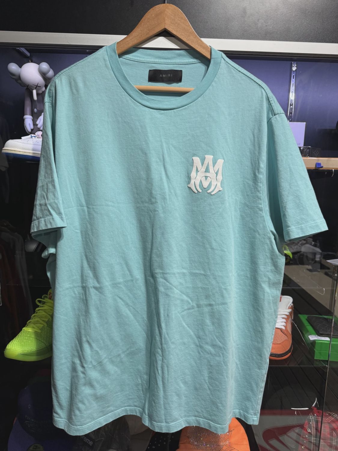 Amiri Logo Blue M.A. Tee size 3XL • Pre-Owned [7699]