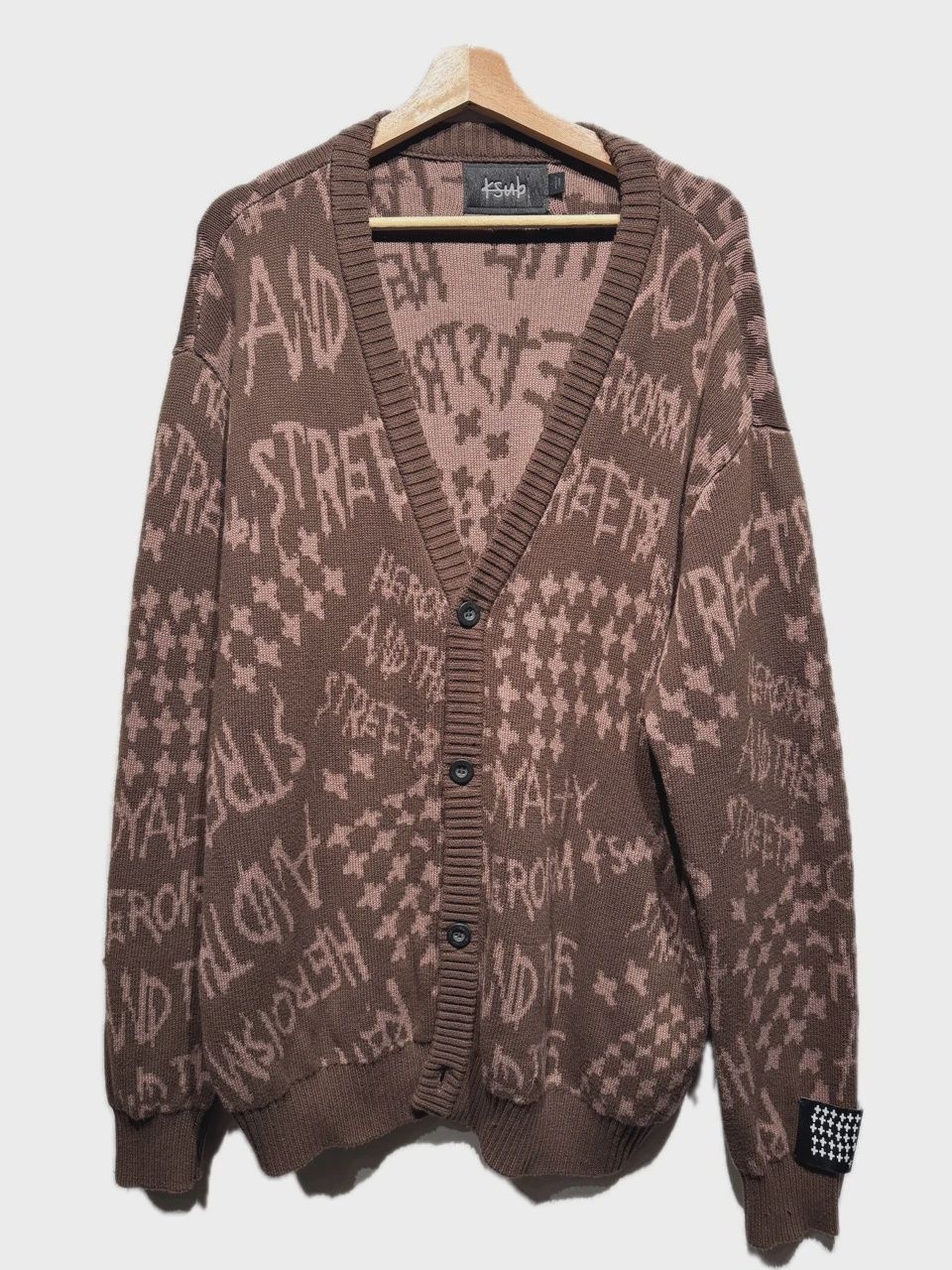 Ksubi Brown Cardigan L • Pre-Owned [2550]