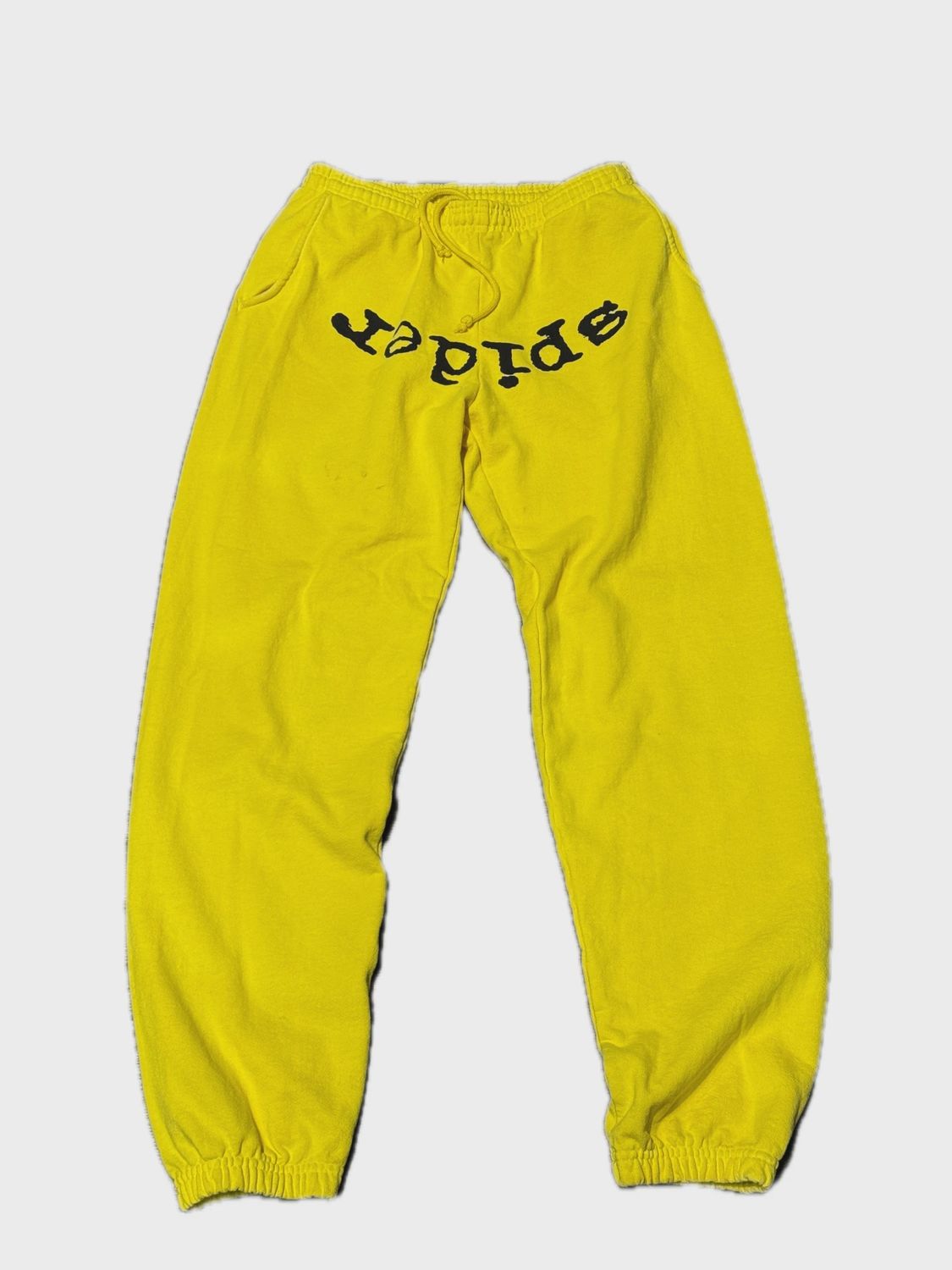 Sp5der Legacy Sweatpant Yellow size Medium • Pre-Owned [0840]
