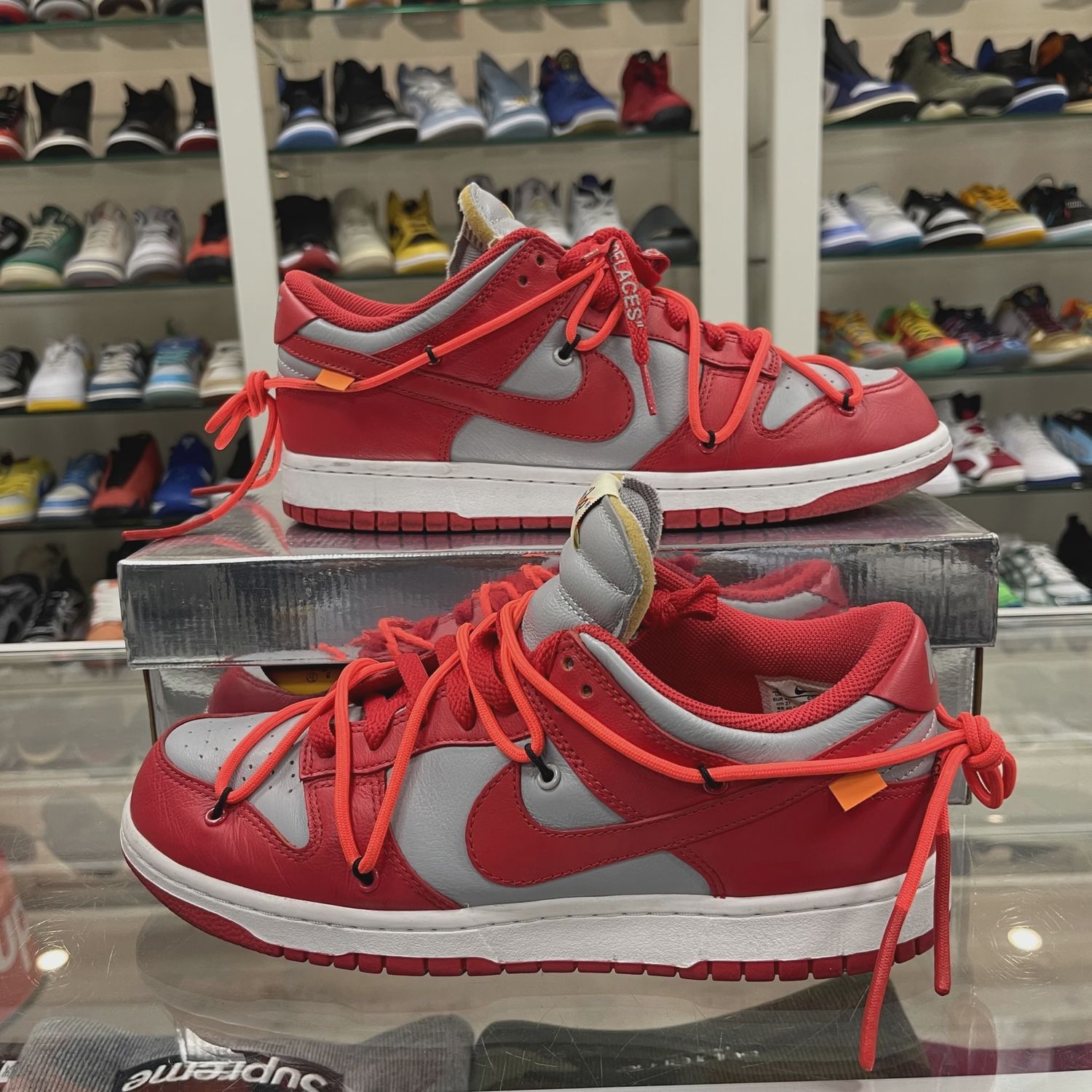Nike Dunk Low Off-White University Red • Pre-Owned [7272]