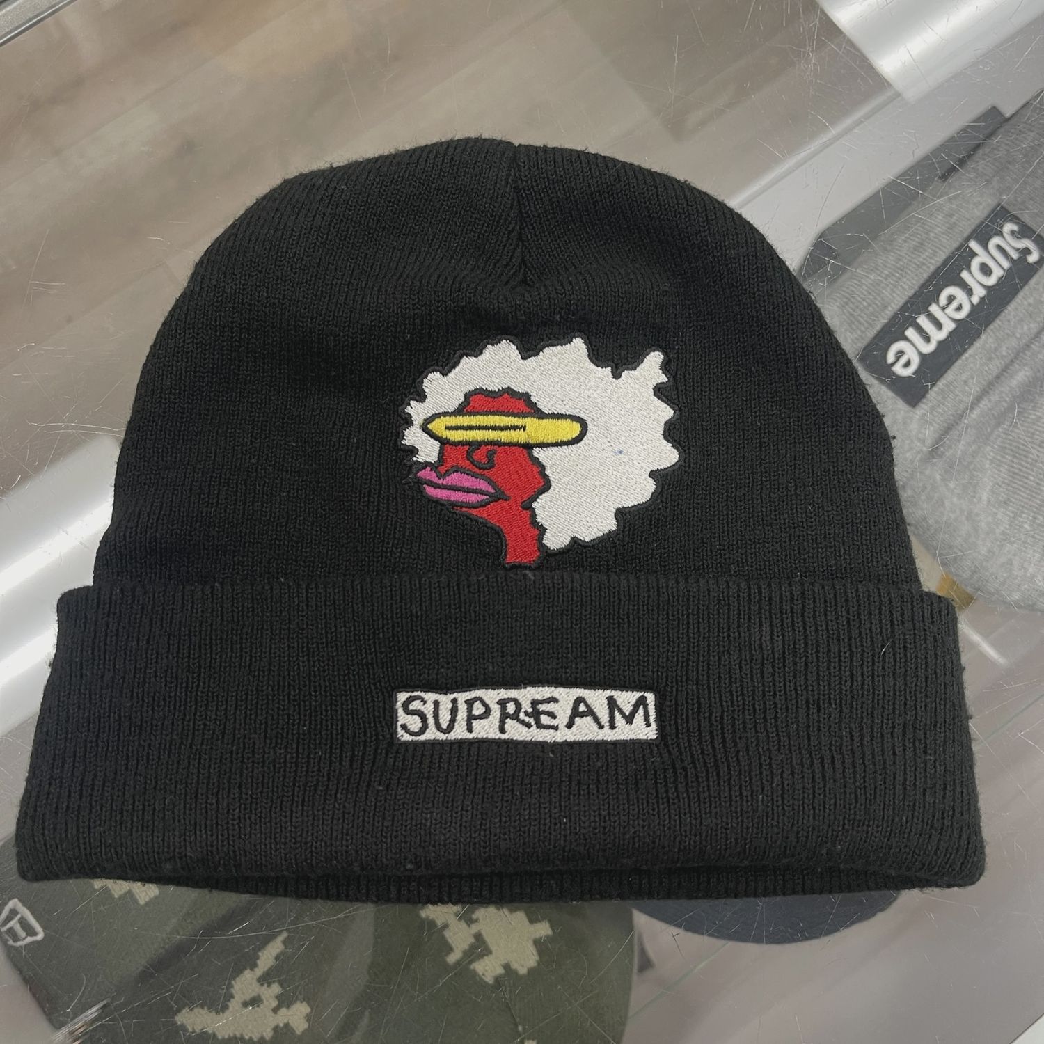 Supreme Gonz Logo Beanie (SS21) Black • Pre-Owned [3144]
