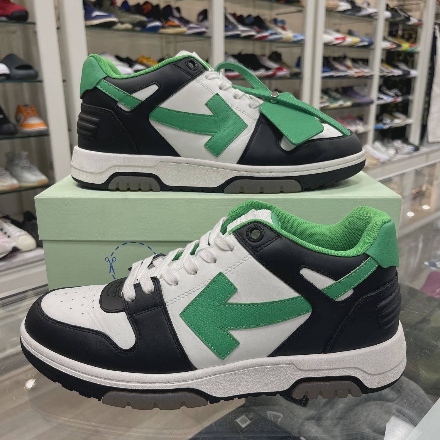 2022 Off-White Out of Office Low 'Black Green' • Pre-Owned [6982]