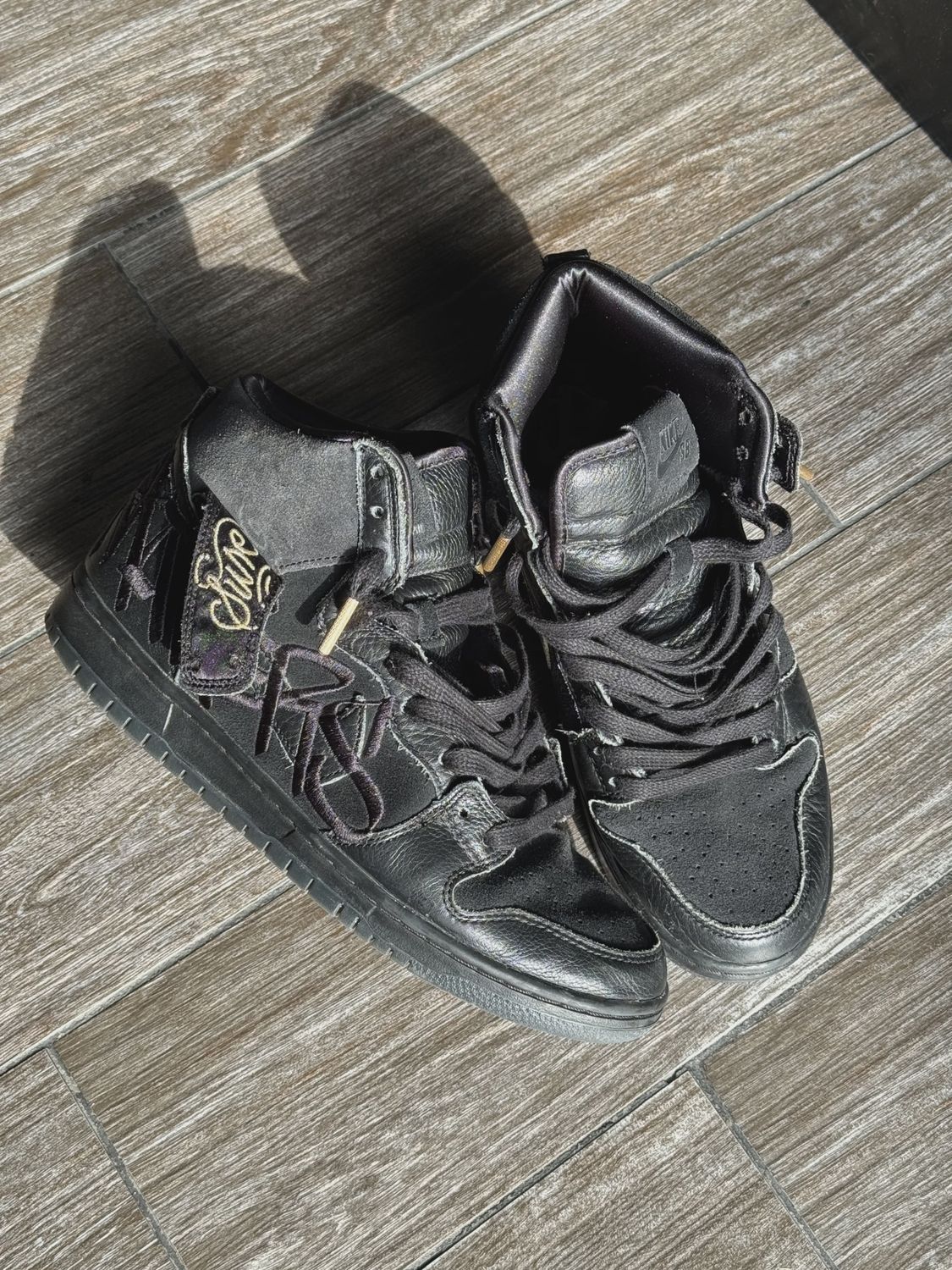 Nike SB Dunk High FAUST Black Gold • Pre-Owned [5381]
