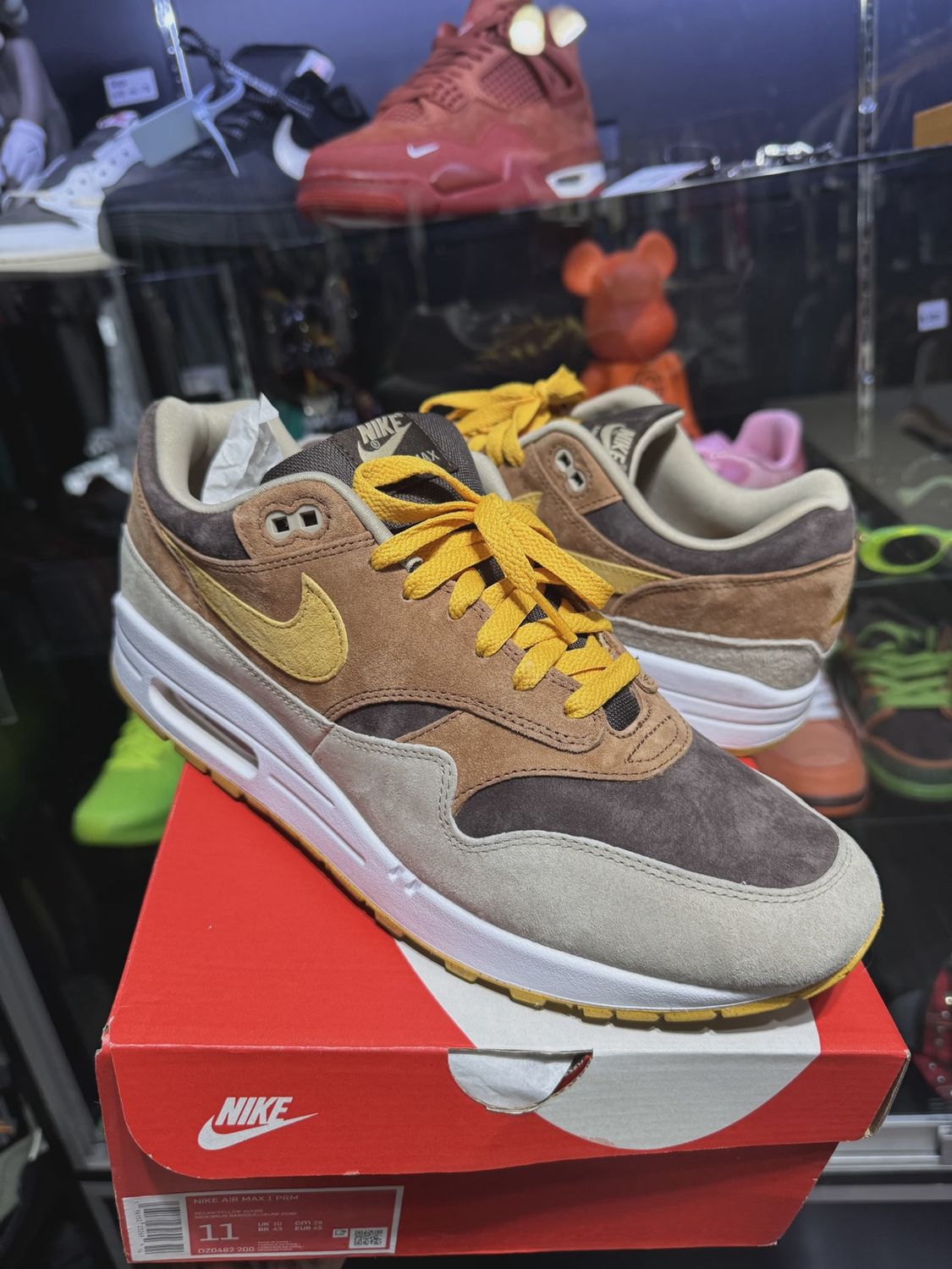 Nike Air Max 1 PRM Duck Pecan Yellow Ochre • Pre-Owned [8170]