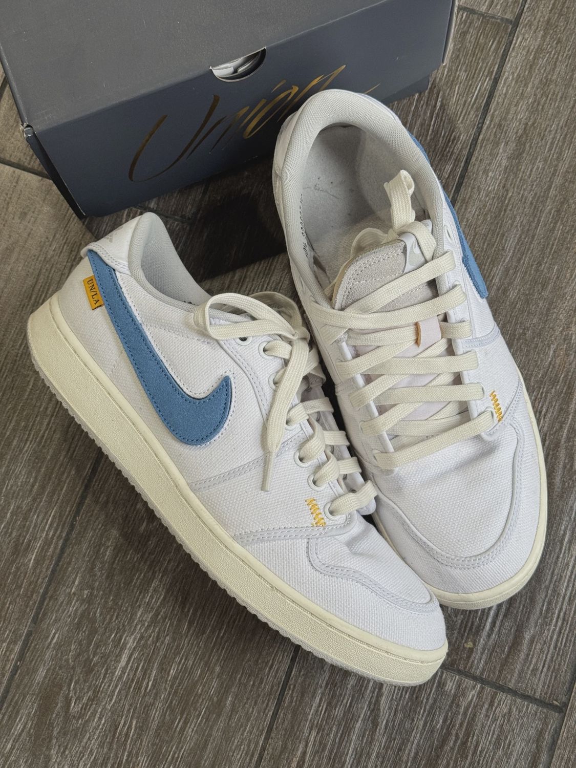 Air Jordan 1 Retro AJKO Low SP Union White Canvas • Pre-Owned [6125]