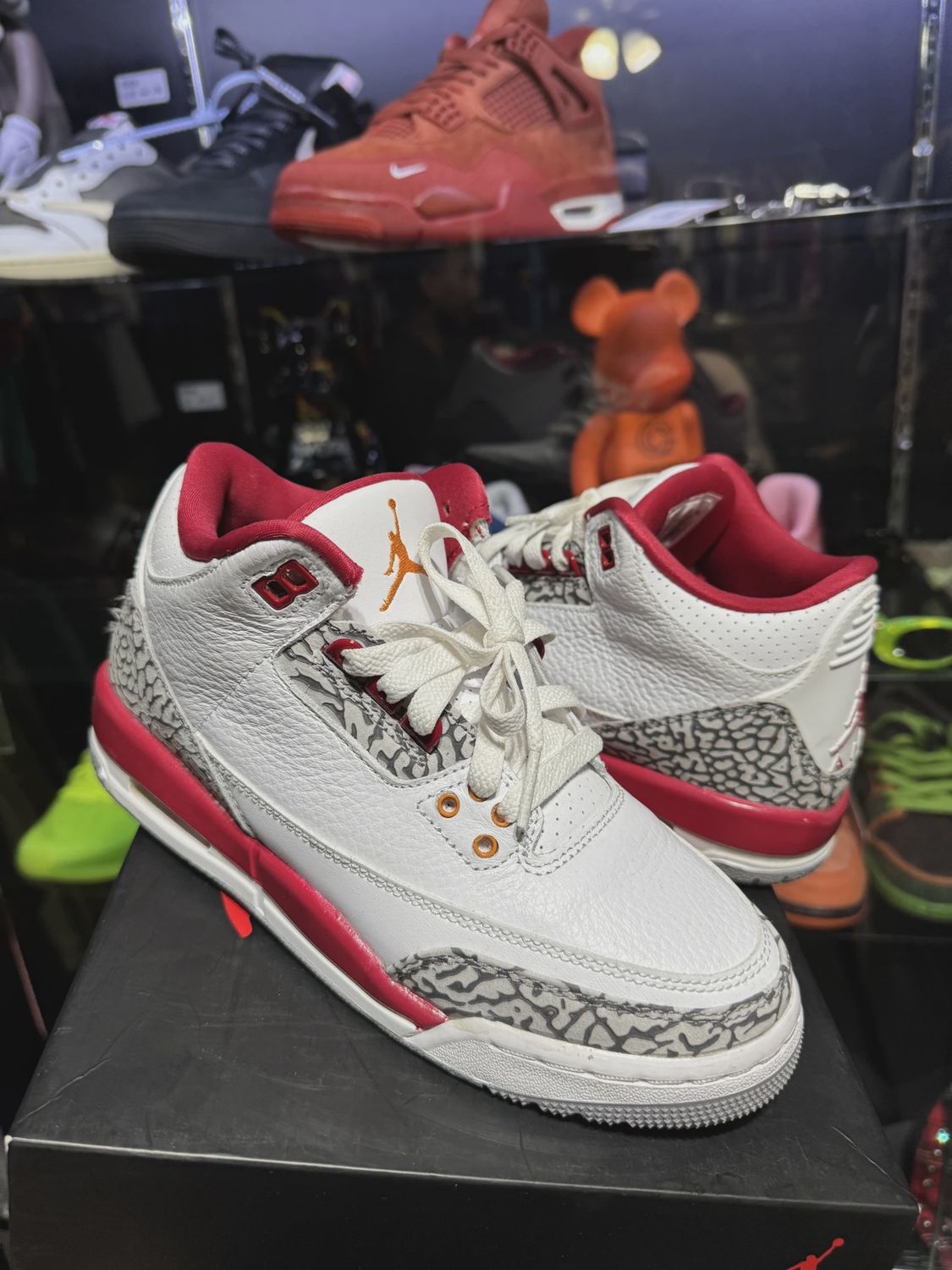 Air Jordan 3 Retro Cardinal (Grade School) • Pre-Owned [1794]