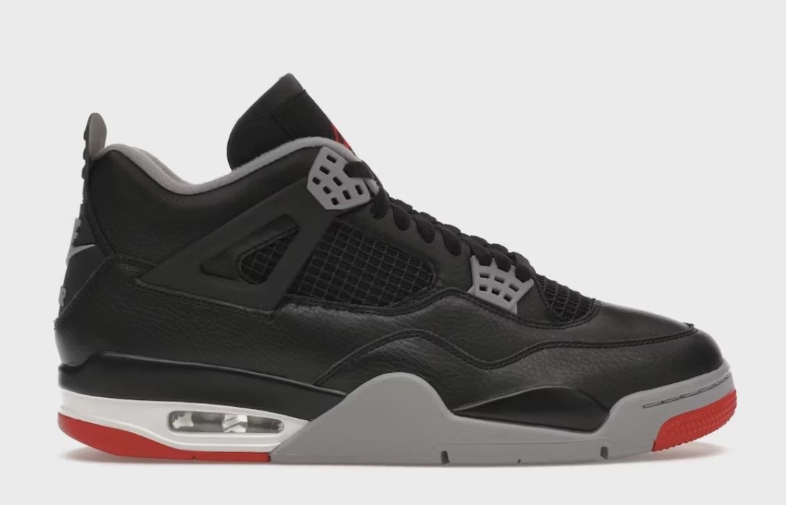 Air Jordan 4 Retro Black Red Reimagined • Brand New [6574]