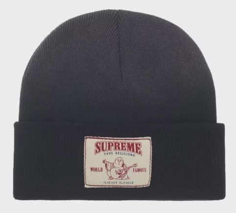 Supreme True Religion Beanie (FW25) Black • Brand New [4580]