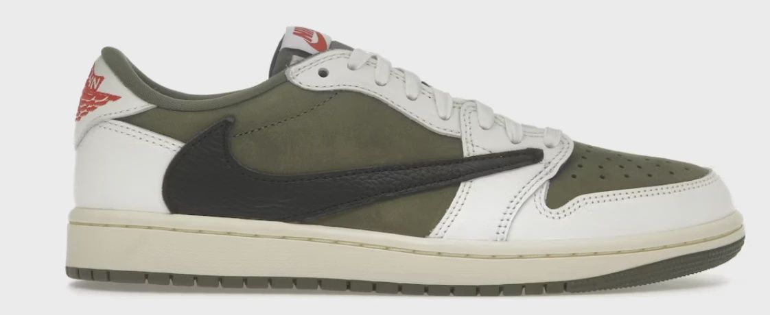 Air Jordan 1 Retro Low Original SP Travis Scott Medium Olive • Brand New [3124]