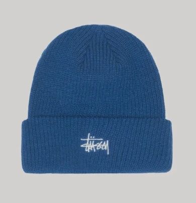 Stussy Basic Cuff Beanie Haze Blue • Brand New [3907]